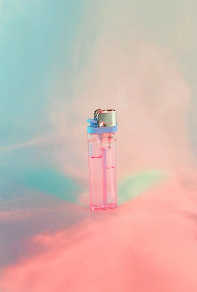Pink and Blue Gradient Cosmetic Mockup, minimal, gradient-heavy, pastel