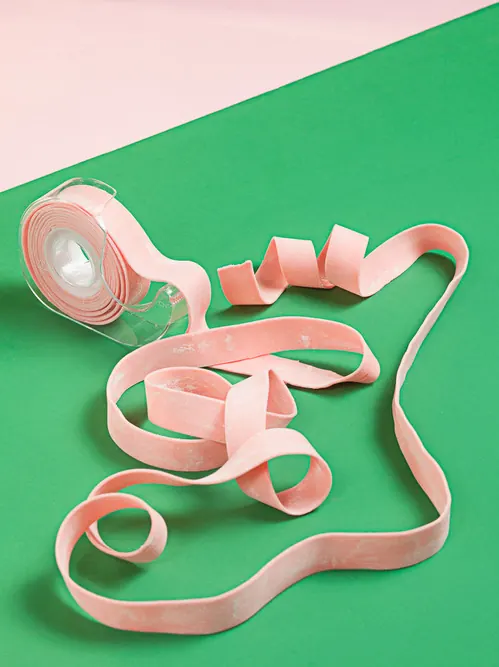 Abstract Ribbon and Circle Graphic, playful, organic, vibrant