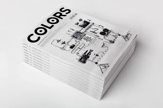 COLORS Editorial Mockup, minimal, swiss, monochrome