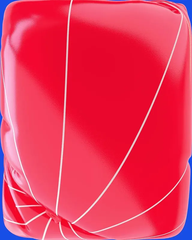 Red Abstract Geometric 3D Render, minimal, 3d-render, vibrant