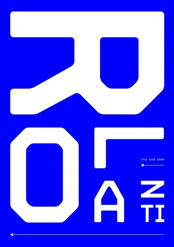 Geometric Typography Design, minimal, swiss, high-contrast