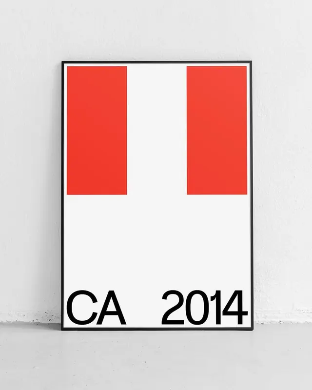 CA 2014 Graphic Design, minimal, swiss, high-contrast
