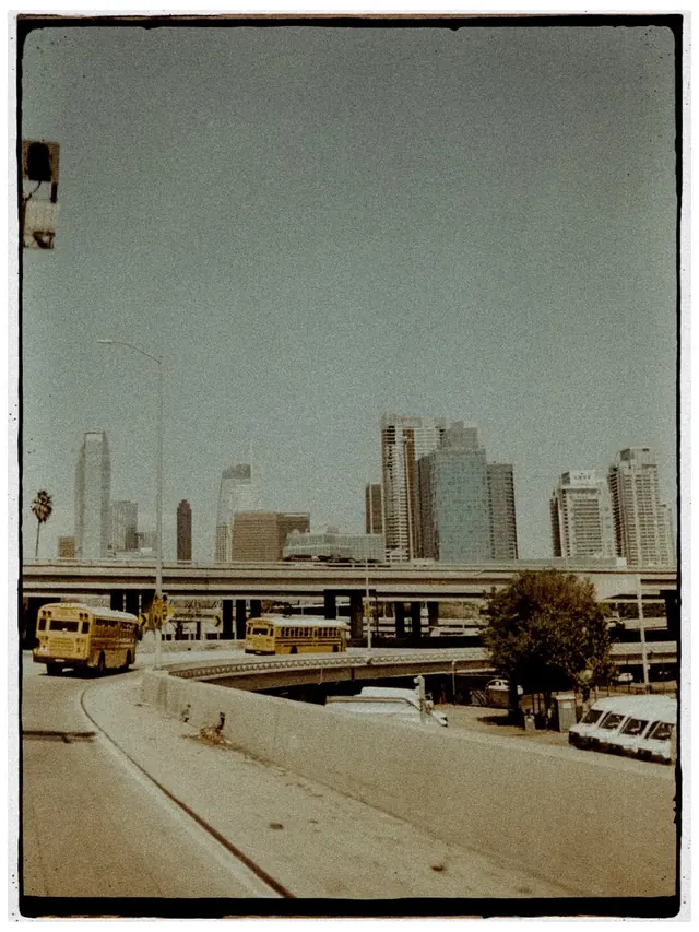 Urban Harbor Scene, photographic, retro, muted