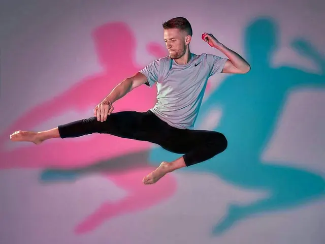 Dynamic Athlete Motion Graphic, playful, photographic, vibrant