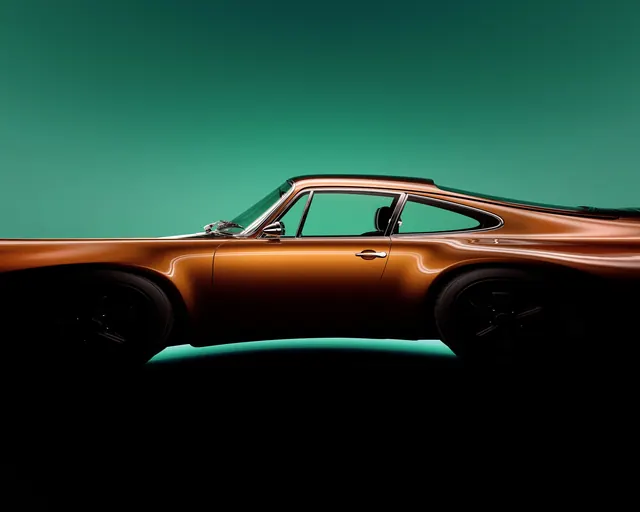 Retro Sports Car Illustration, retro, flat, vibrant