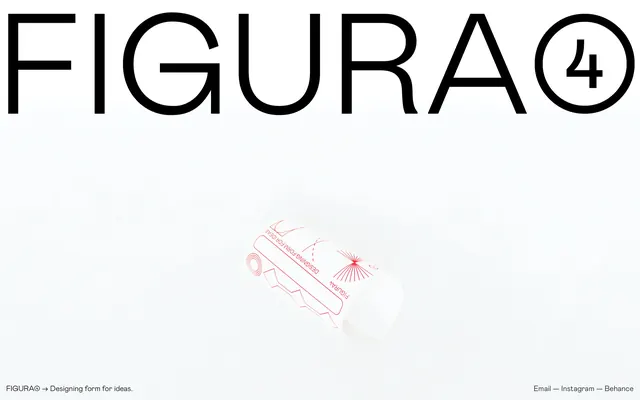 FIGURA Branding and Packaging Mockup, minimal, swiss, monochrome