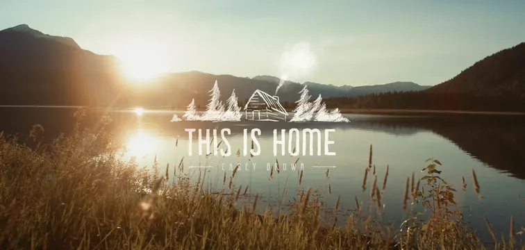 This Is Home Landscape Graphic, photographic, organic, warm