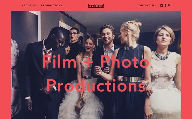 FilmPhoto Productions Branding, photographic, maximalist, dark