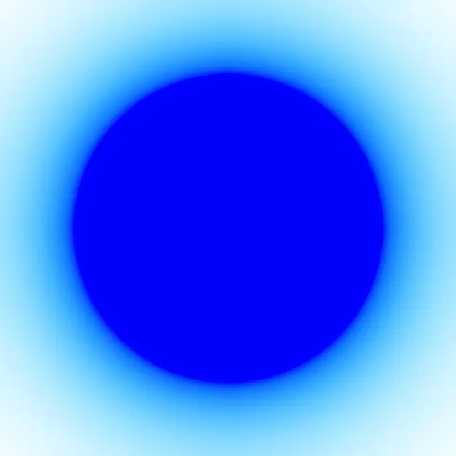 Blue Radial Gradient Sphere, minimal, geometric, cool