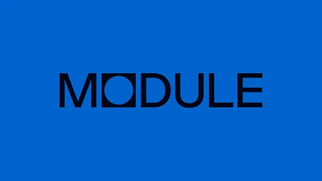 Module Wordmark, minimal, swiss, vibrant