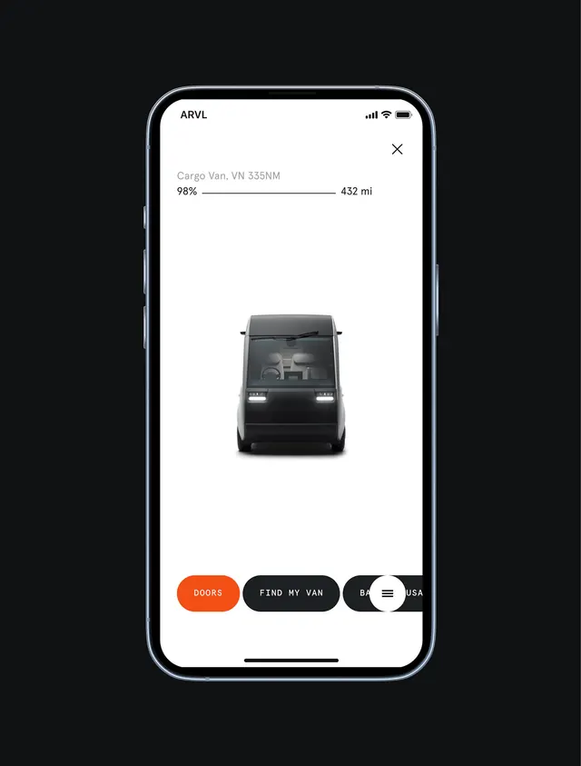 Mobile App UI Mockup, minimal, corporate-clean, high-contrast