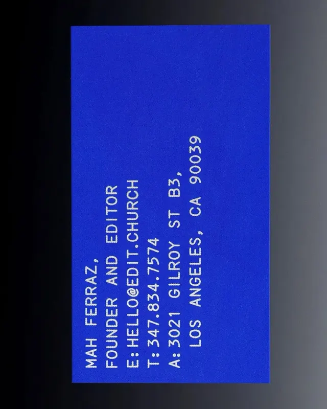 Blue Editorial Text Layout, minimal, swiss, vibrant