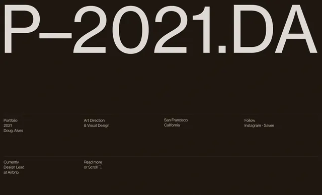 P-2021.DA Typography Layout, minimal, swiss, dark