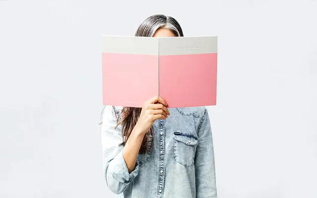 Person Holding Pink and White Paper, minimal, photographic, light