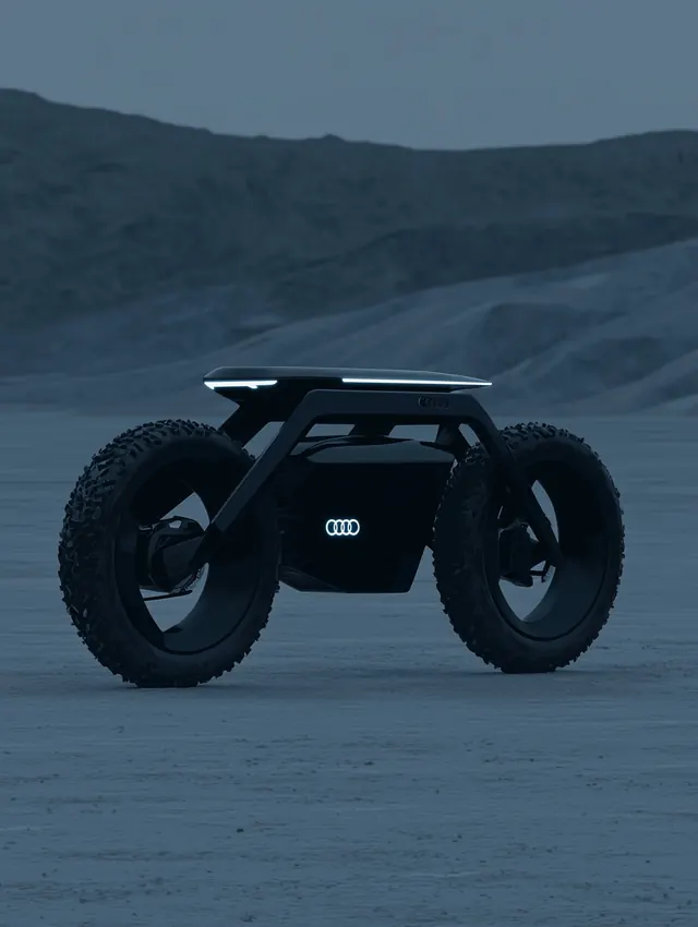 Futuristic Off-Road Vehicle Concept, minimal, technical, muted