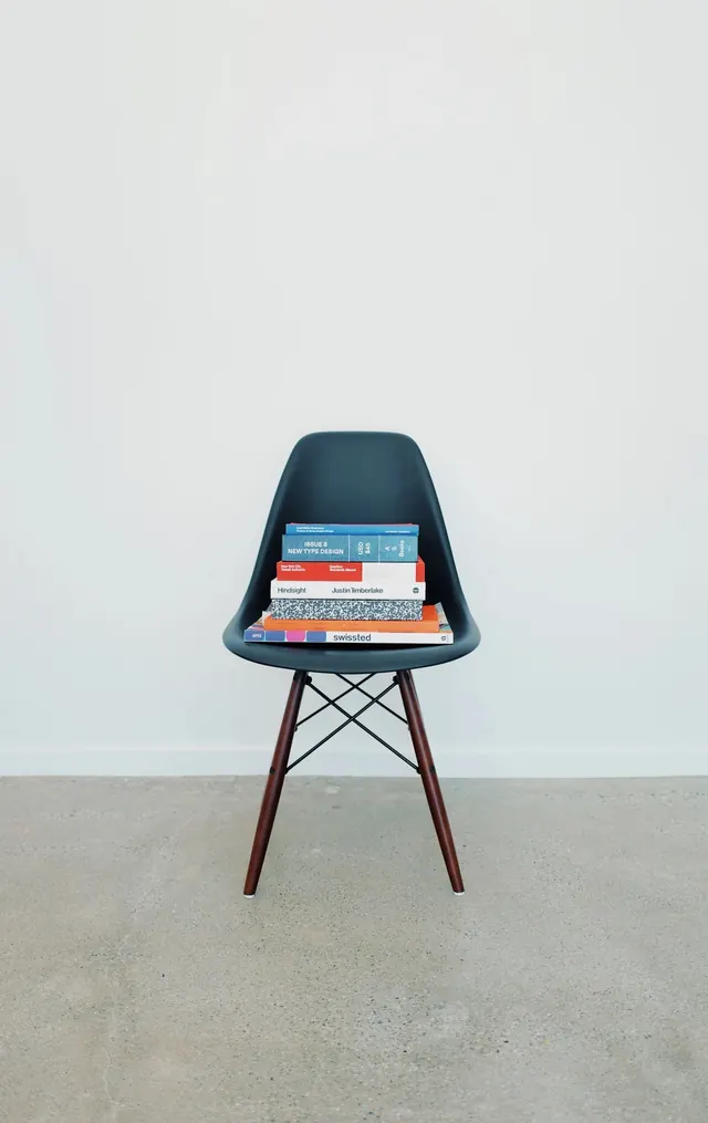 Product Mockup of a Chair with Graphic Design, minimal, photographic, high-contrast