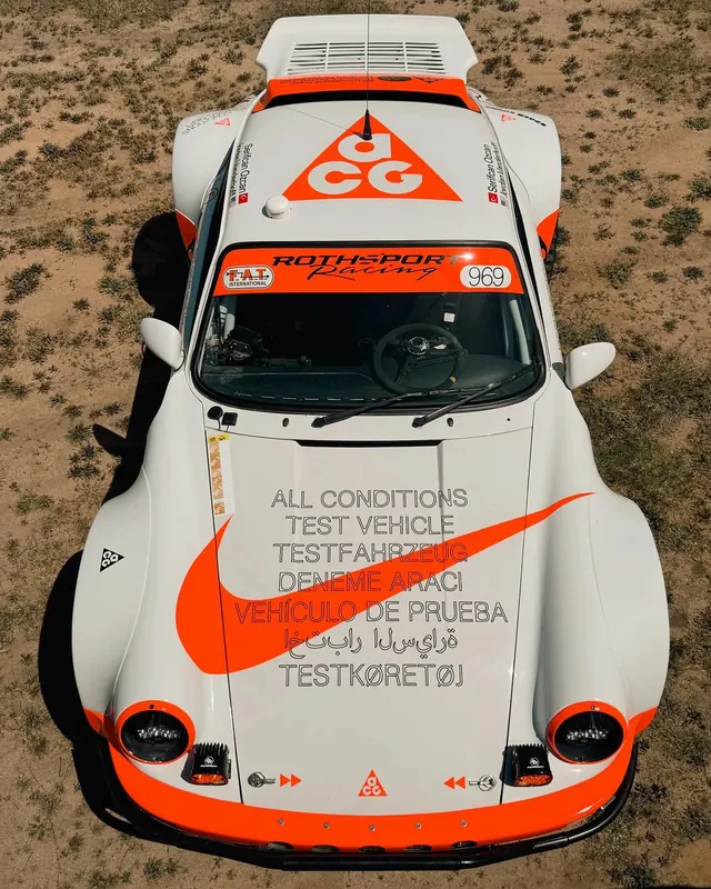 Test Vehicle Livery Mockup, technical, photographic, high-contrast