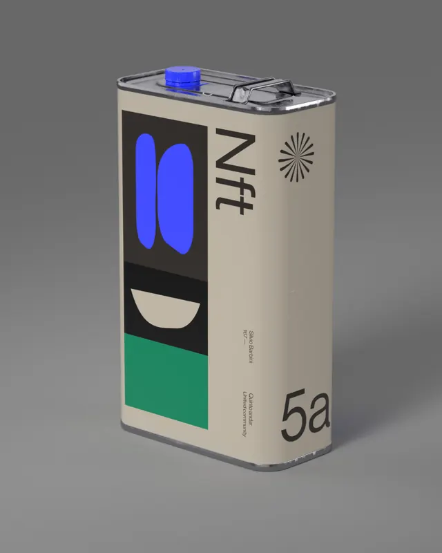 Abstract Face Packaging Design, minimal, geometric, vibrant