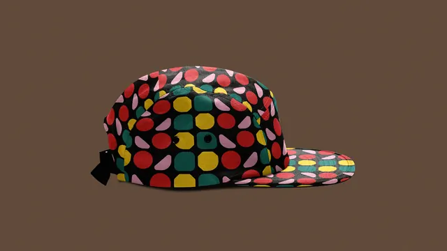 Colorful Polka Dot Pattern Mockup, playful, maximalist, vibrant
