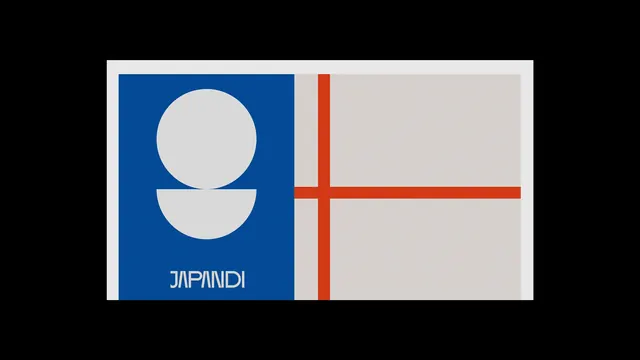 Japanese Flag Graphic, minimal, geometric, high-contrast
