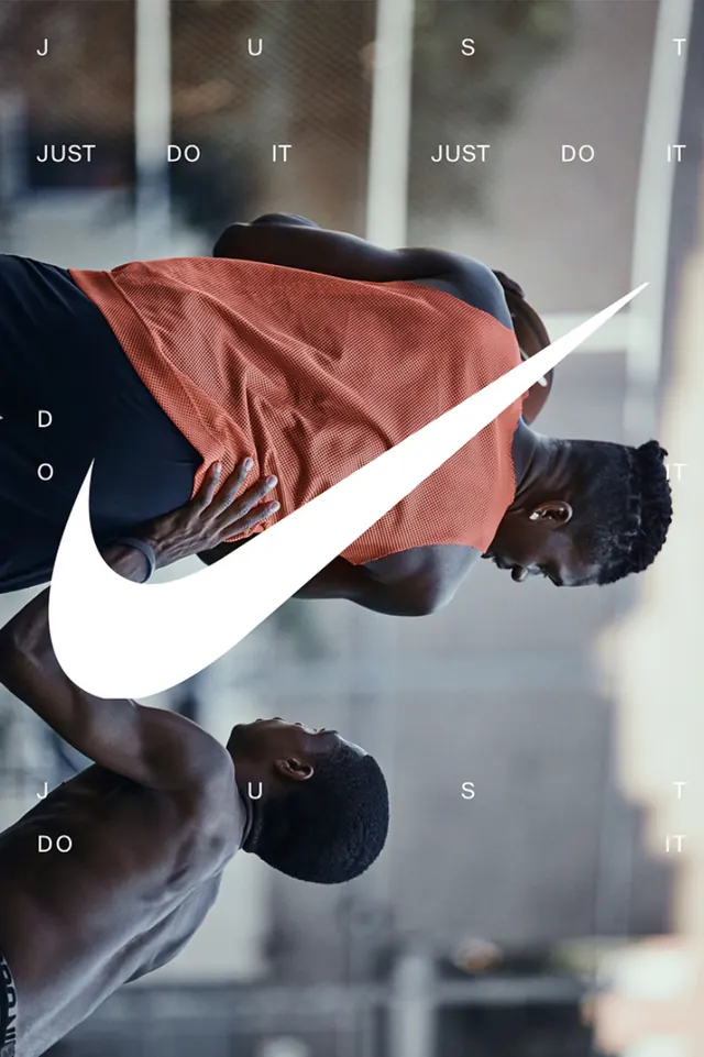 Nike Logo Mockup on Apparel, minimal, photographic, high-contrast