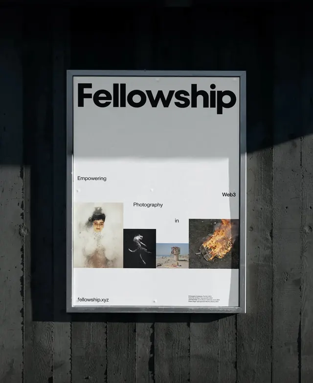 Fellowship Poster Design, minimal, swiss, light