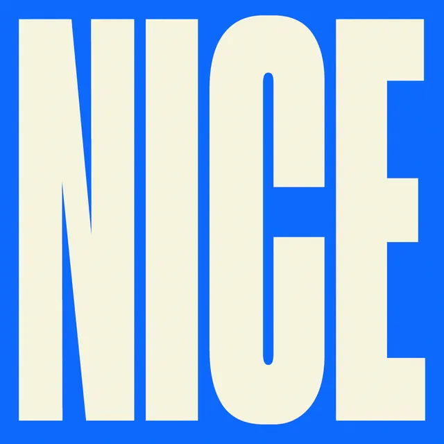 NICE Wordmark Design, minimal, swiss, high-contrast