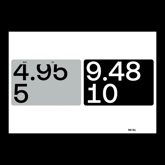 Numeric Type Specimen, minimal, swiss, monochrome