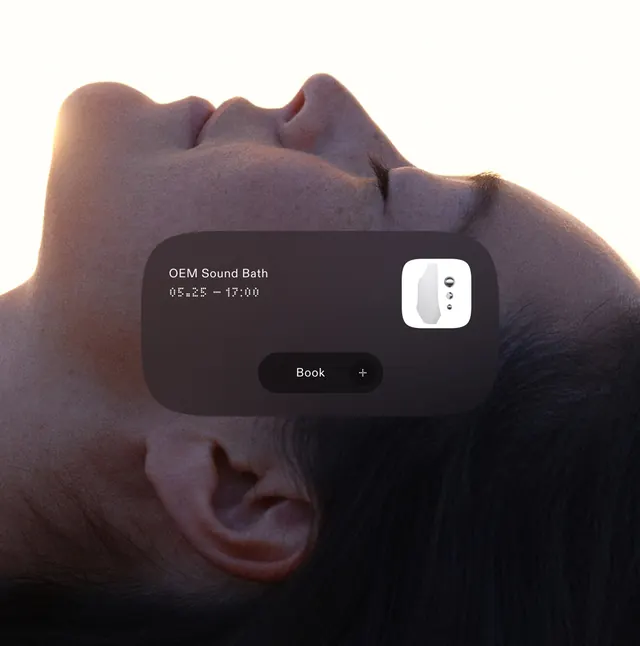 GEM Sound Bath UI Overlay, minimal, dark-mode, dark