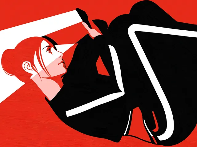 Stylized Portrait Illustration, minimal, flat, high-contrast
