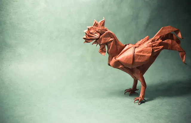 3D Rendered Geometric Horse, minimal, geometric, warm