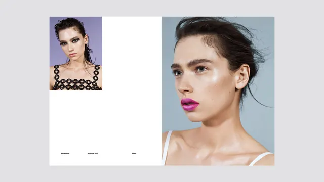 Portrait Photography Layout, minimal, editorial, light