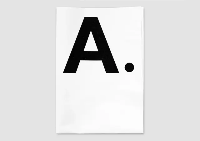 Minimalist Letter A Design, minimal, swiss, monochrome