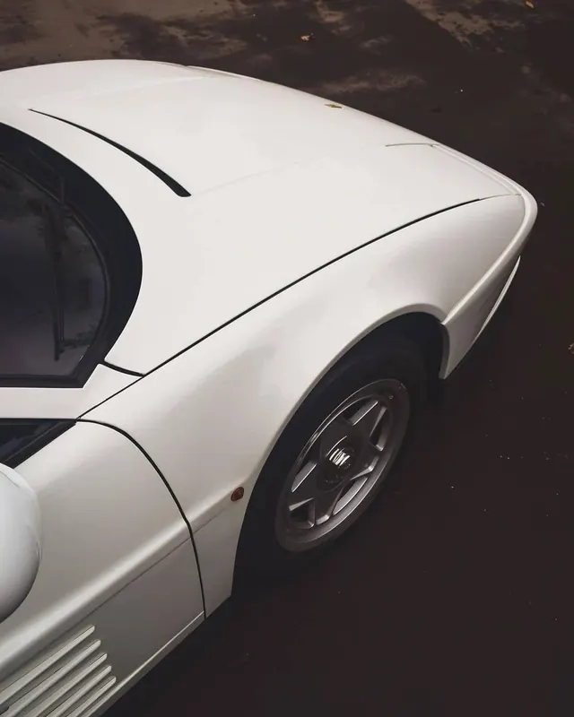 White Sports Car Close-up, minimal, luxury, monochrome