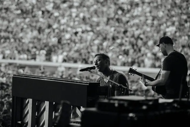 Live Music Performance Photograph, monochrome, photographic, monochrome