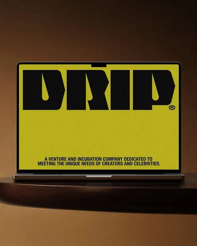 DRIP Wordmark Mockup, brutalist, neo-brutalist, high-contrast