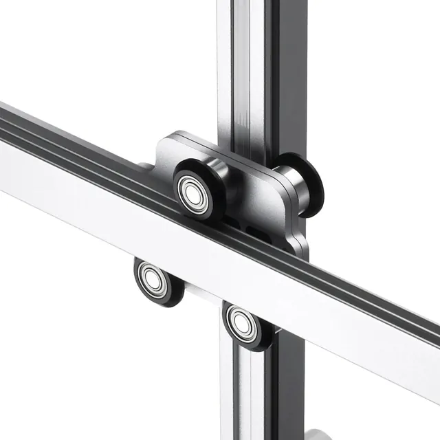 Sliding Door Hardware Detail, minimal, technical, monochrome