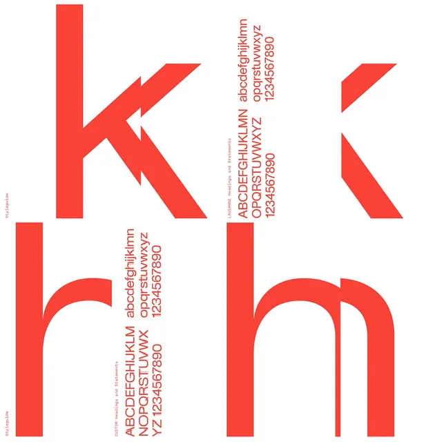 Typography and Identity Layout, minimal, swiss, light