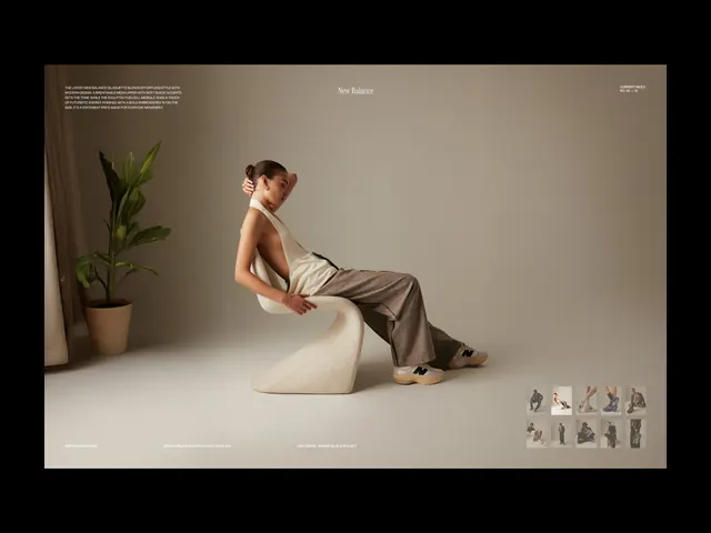 Minimalist Editorial Layout with Fashion Photography, minimal, editorial, muted