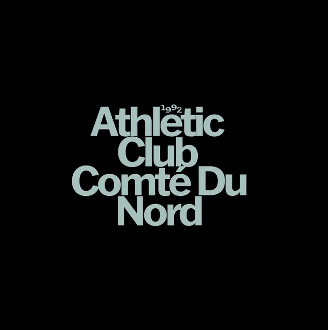 Athletic Club Comte Du Nord Wordmark, minimal, monochrome, high-contrast