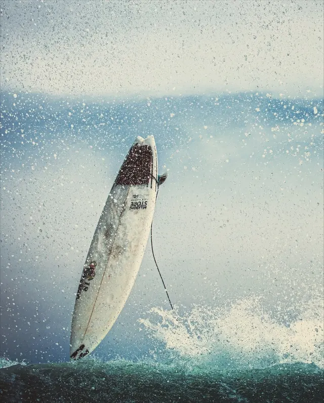 Surfing in the Waves, photographic, organic, cool