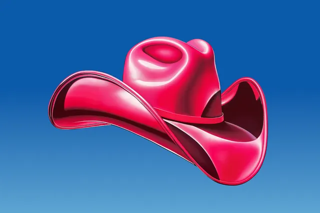 3D Abstract Red Shape, 3d-render, organic, vibrant