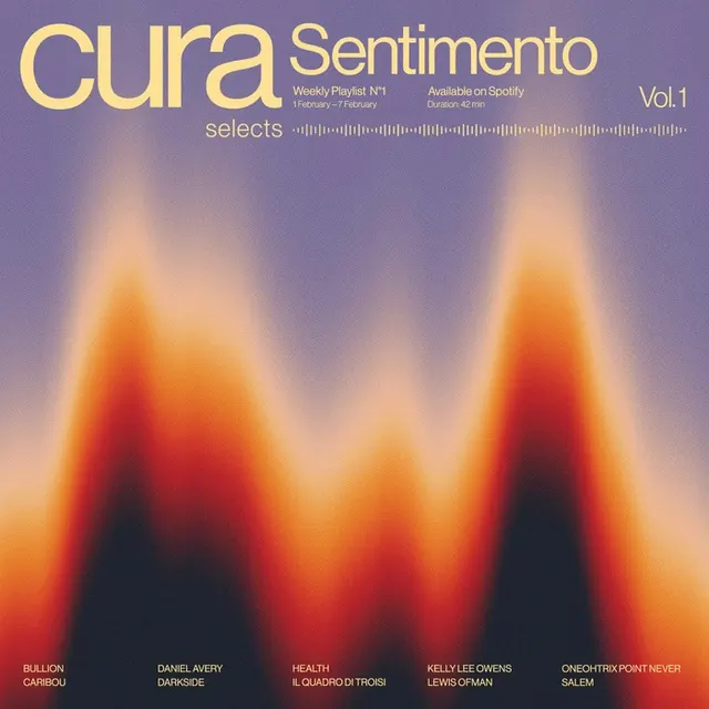 Cura Sentimento Vol. 1 Album Cover, gradient-heavy, abstract, vibrant