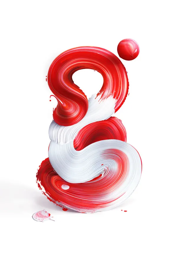 Abstract Fluid S-Shape Logo, organic, playful, vibrant