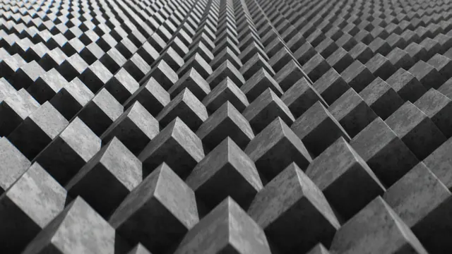 Geometric 3D Cube Pattern, geometric, abstract, monochrome