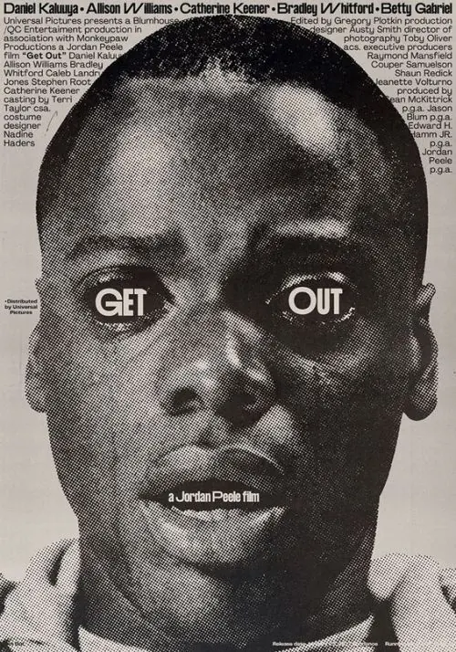 Collage Portrait with Typography Overlay, brutalist, maximalist, monochrome