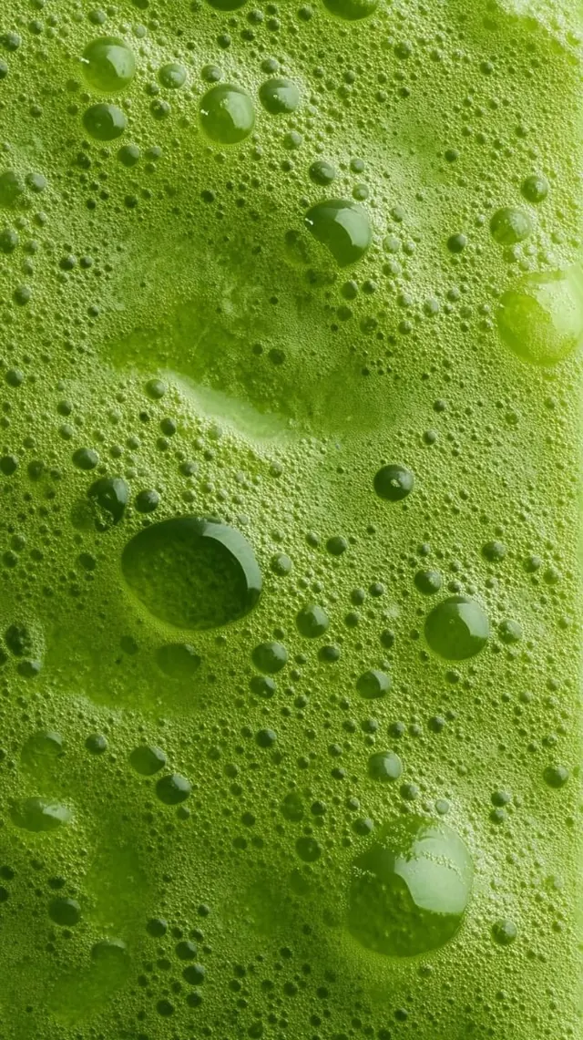 Green Bubbles Texture, organic, photographic, vibrant