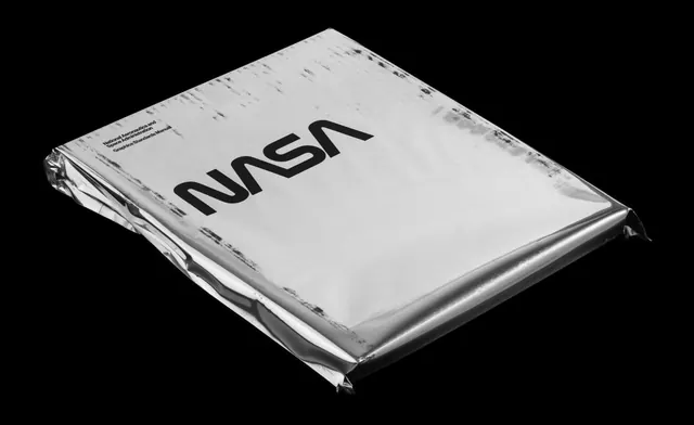 NASA Logo Mockup, minimal, technical, monochrome