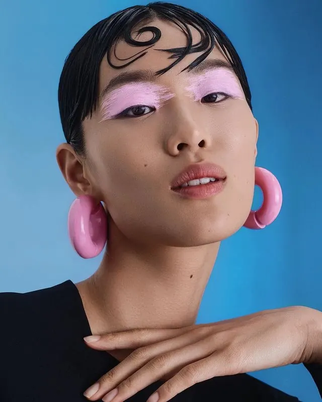 Avant-Garde Beauty Portrait, editorial, photographic, vibrant