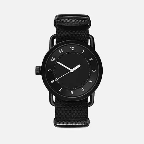 Minimalist Black Analog Watch, minimal, monochrome, dark
